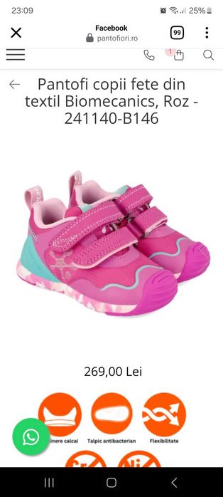 Vand doua perechi de Biomecanics fete marime 20 si 22