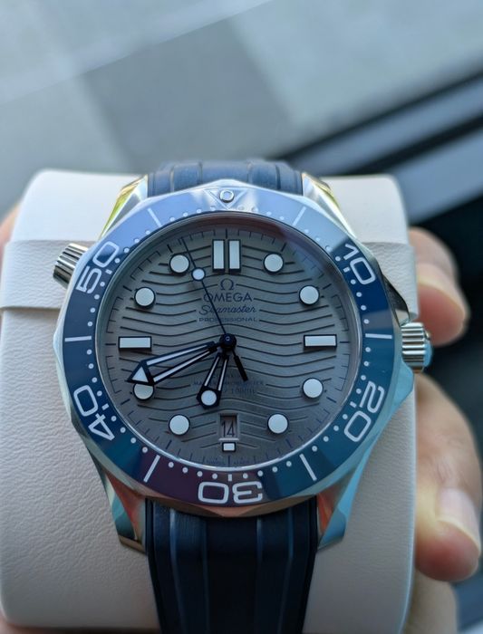 Omega Seamaster Diver 300M (2023) / Сив циферблат / Full Set