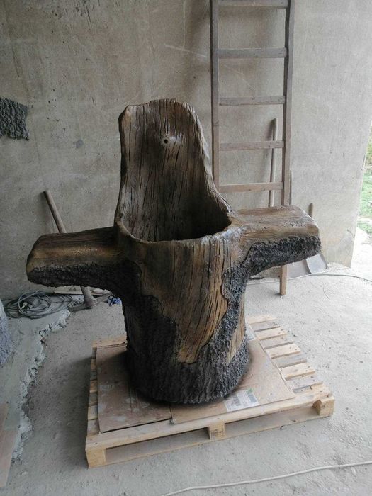 Градинска чешма от щампован бетон