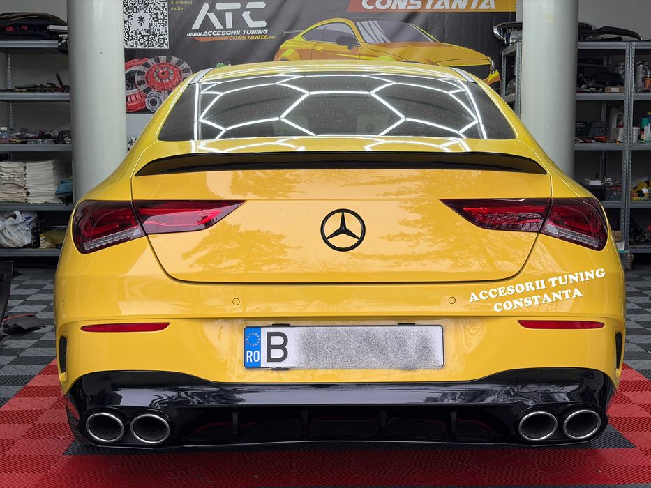 Difuzor Bara Spate cu Ornamente Evacuare - Mercedes CLA W118