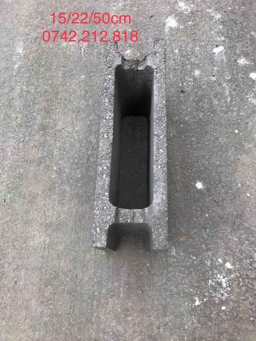 Boltari din beton cu latime de 10 cm x22h x50 Lungime