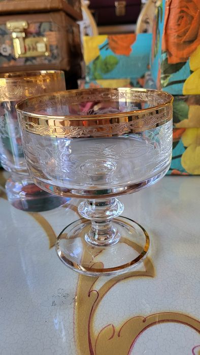 Италиански кристални чаши Murano Medici