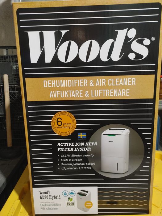 Влагоабсорбатор и пречиствател на въздуха WOOD'S - Made in Sweden