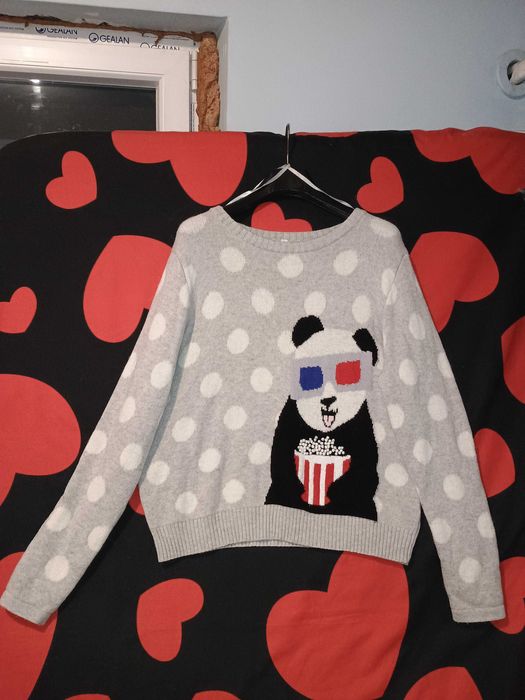 Pulover Debenhams H Henry Holland Panda toamna iarna marimea 46 XXL
