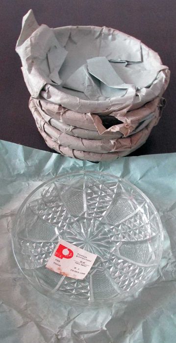 Нови стъклени соц бонбониери и чинийки за ядки