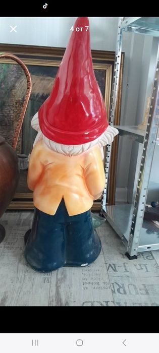 Голям керамичен гном