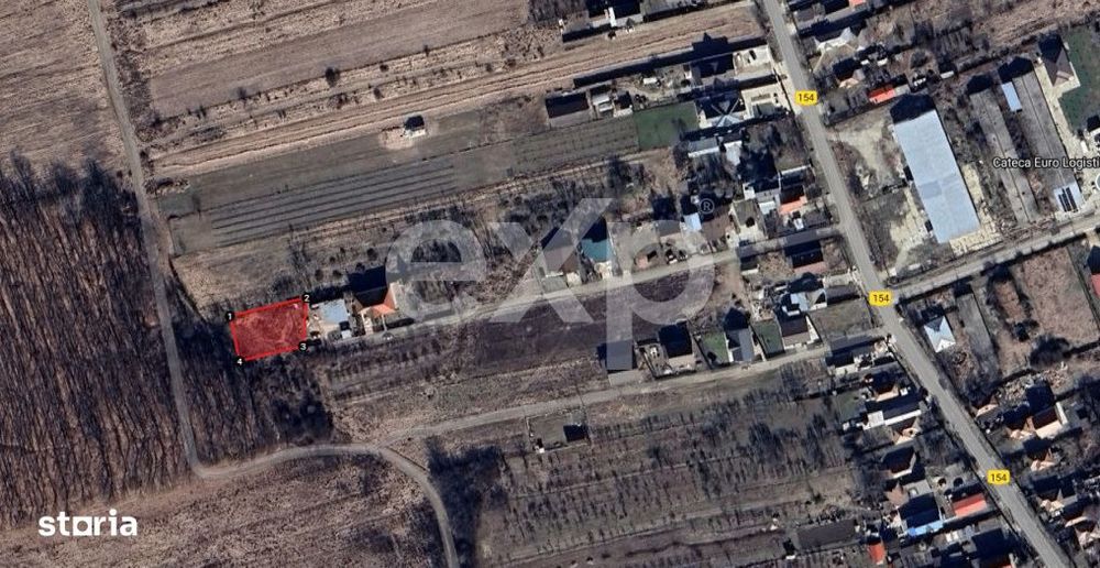 Teren de vanzare in satul Hintesti, langa padurea Mosoaia – 624 mp