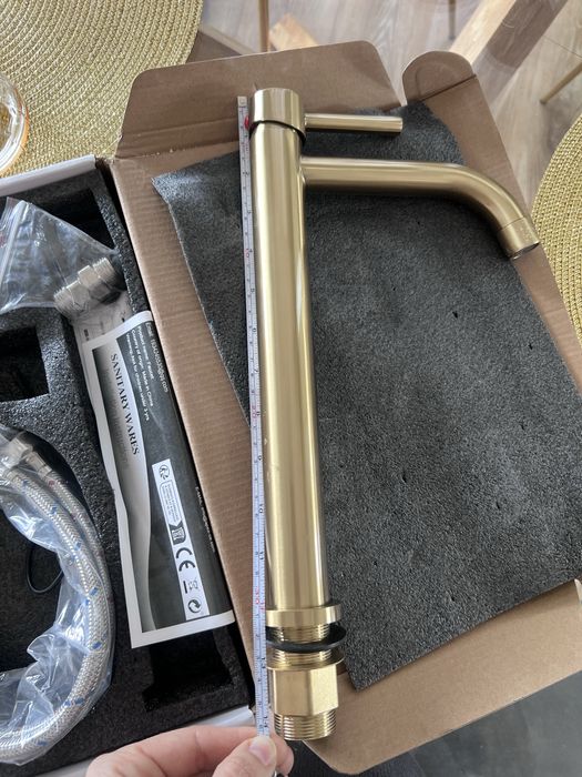 Baterie inalta chiuveta aurie 36cm