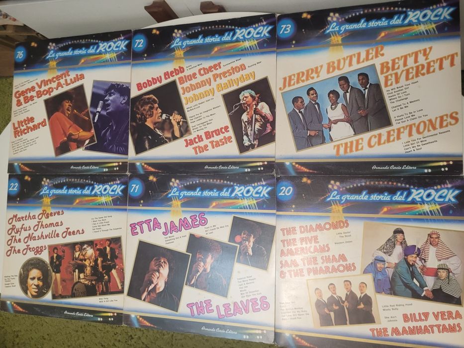 Vând loturi 10 discuri muzica rock.