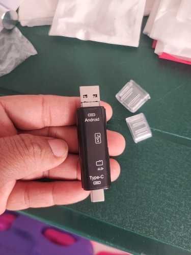 Универсален Четец на карти 5 в 1, USB, Type C, Micro USB, SD TF, OTG
