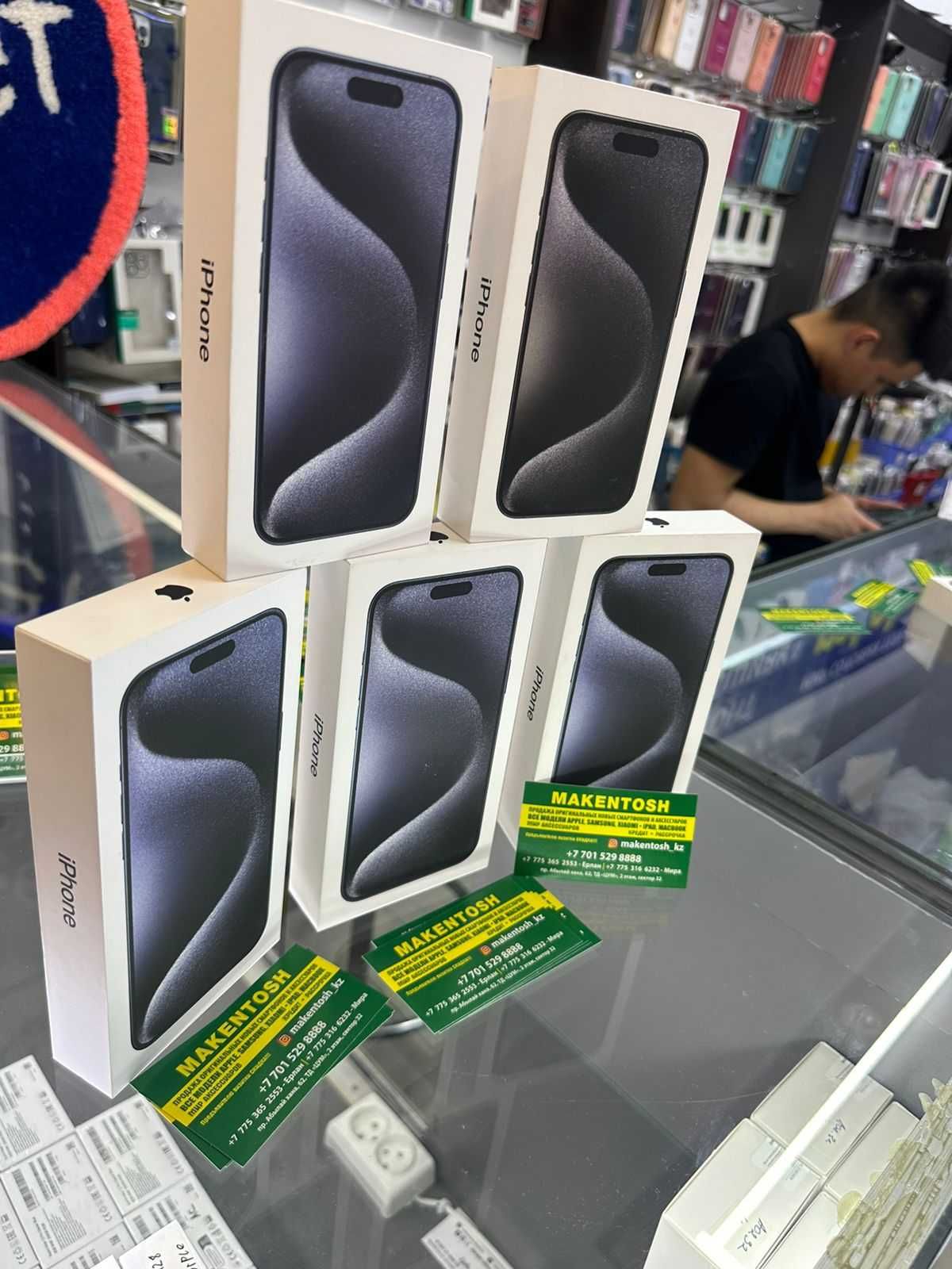 Купить iPhone 15 Pro, 256 ГБ, Blue Titanium, (MTV63) цена в Алматы 