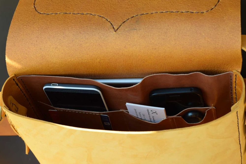 Чанта от естествена кожа