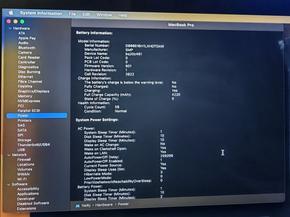 MacBook Pro i7 13.3 16Gb Ram 500Gb Storage