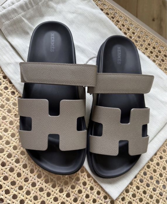 Hermes чехли бежави