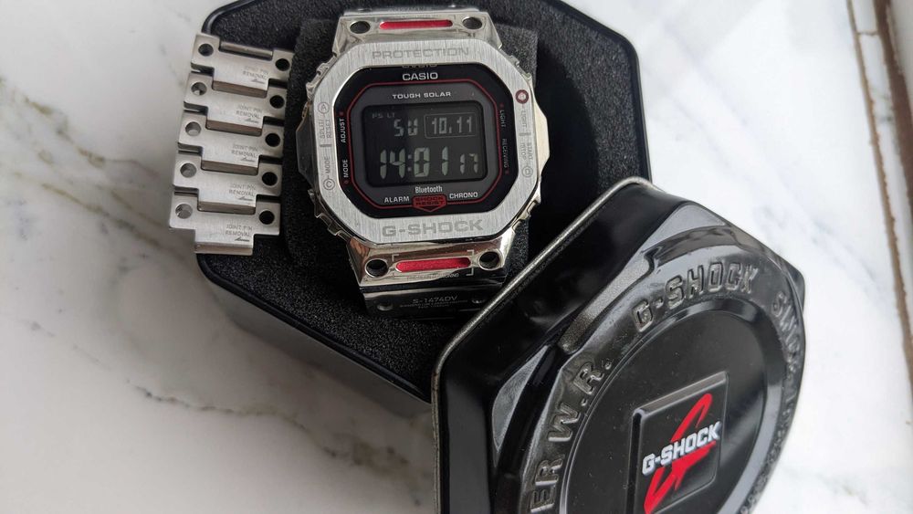 Ceas G-Shock gw-b5600bc-1ber mod TVA Solar Multiband6