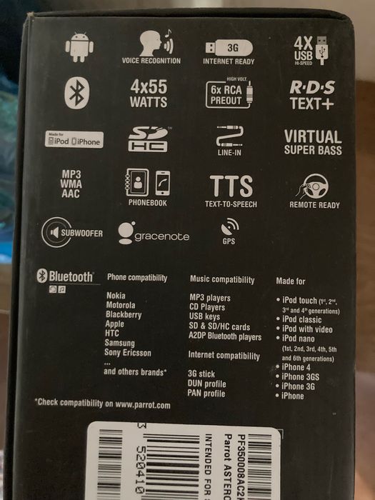 PARROT Asteroid internet in you car