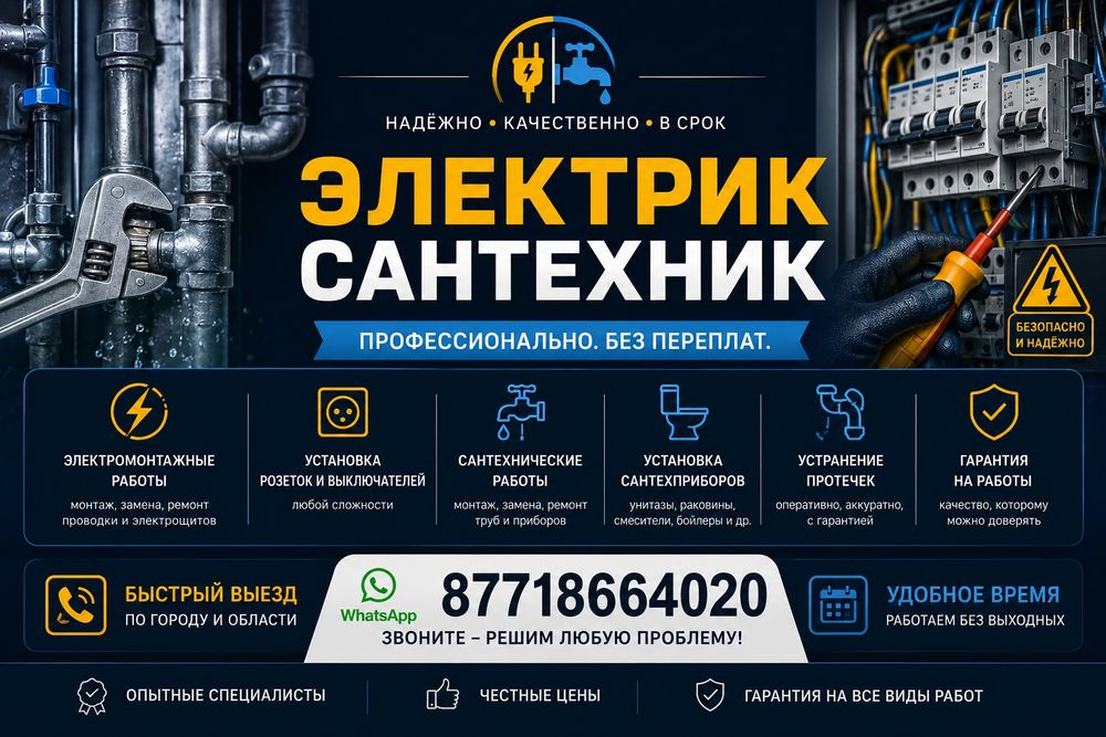 Сантехника и электроника услуги