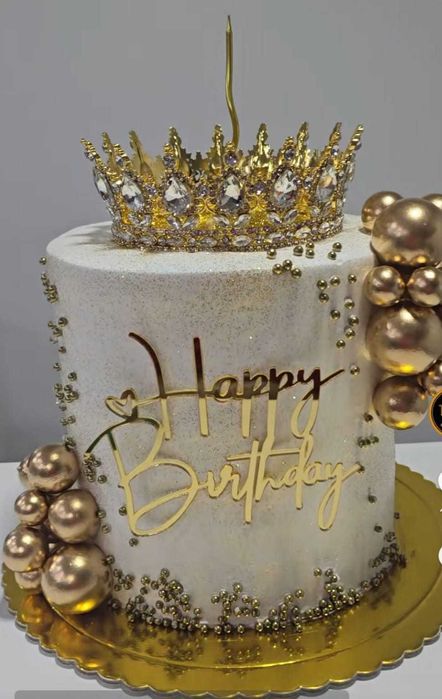 Метална корона с камъни /тиара/