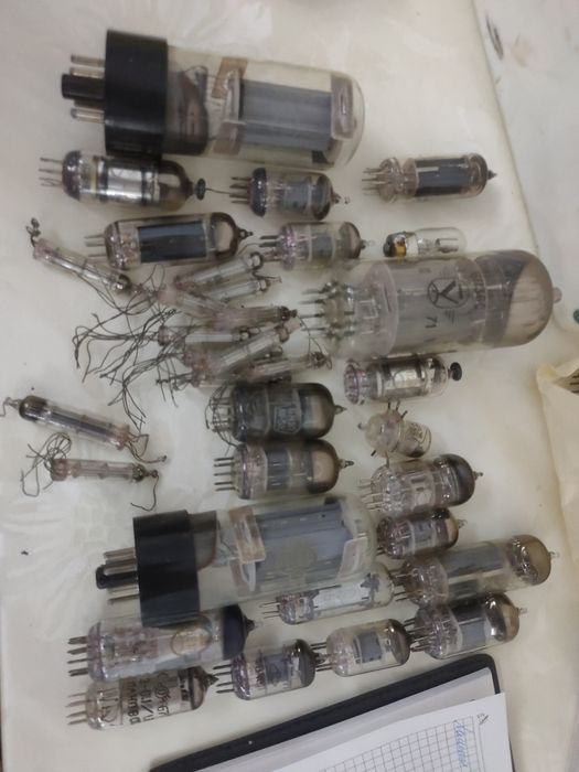 Радиолампы СССР, 38 шт, 1960–70-е, редкие модели, 6П14П, 6П3С, 6Е1П
