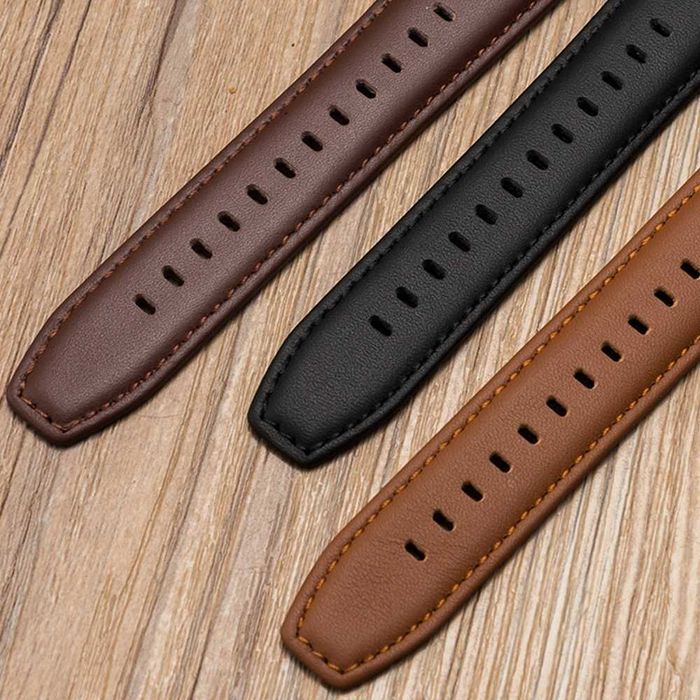 GL09 Кожена каишка за Apple Huawei Galaxy Watch Xiaomi Garmin Amazfit