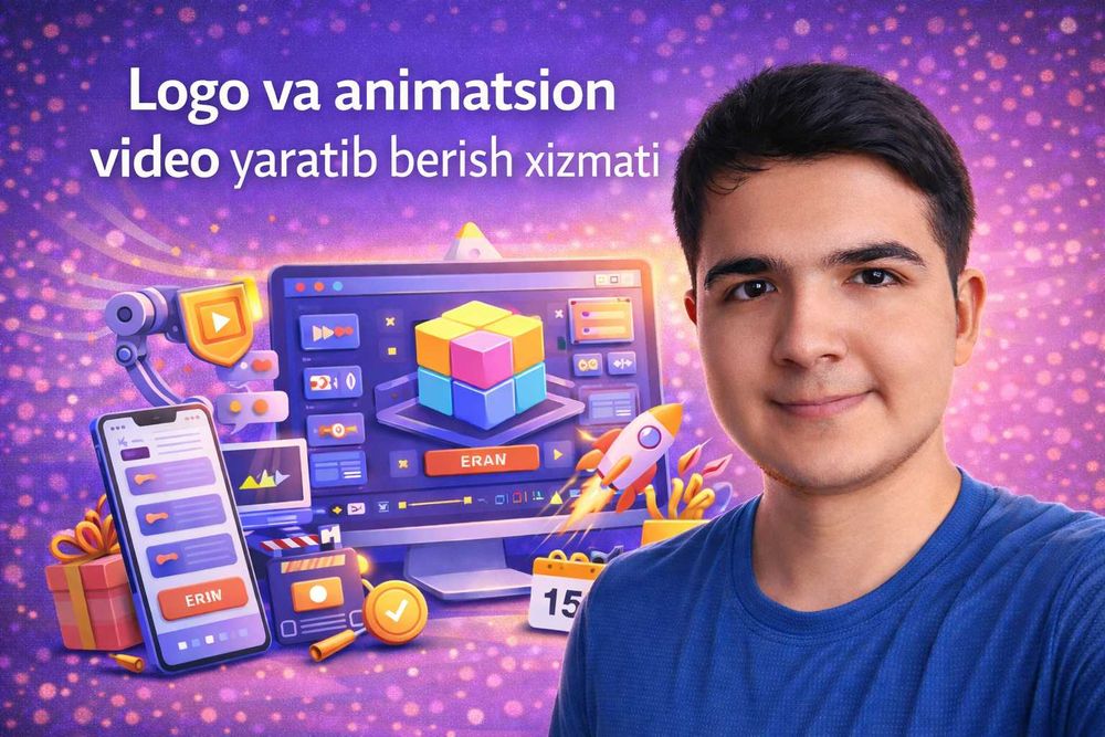 Sifatli logotip tayyorlash va boshqa xizmatlar!