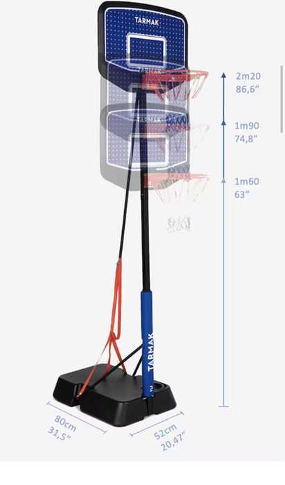 Баскетболен кош с регулируема височина