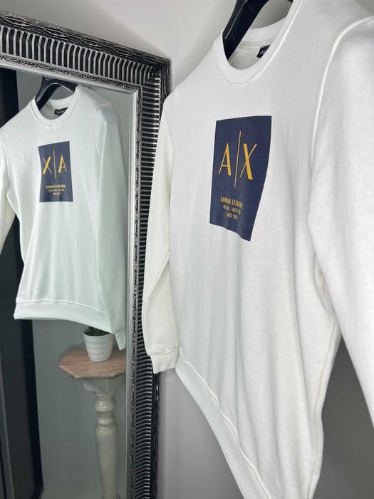 Bluza Armani Exchange alba premium
