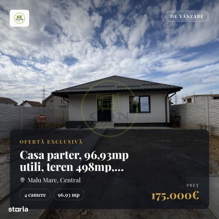 Casa parter, 96,93mp utili, teren 498mp, Preajba , zona Capsunarie