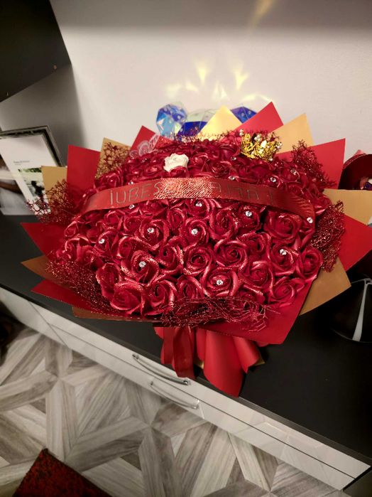 Buchete trandafiri de sapun parfumati