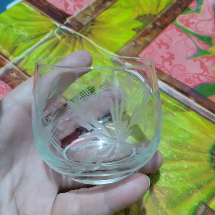 Стопки времён СССР, стекло, резьба