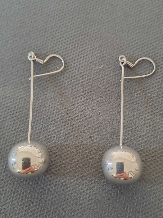 Cercei sfera mare din argint 925