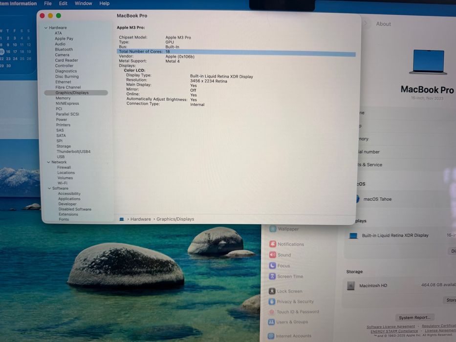 MacBook Pro 16" M3 PRO 12-CPU, 18-GPU, 18GB RAM, 512GB SSD В ГАРАНЦИЯ