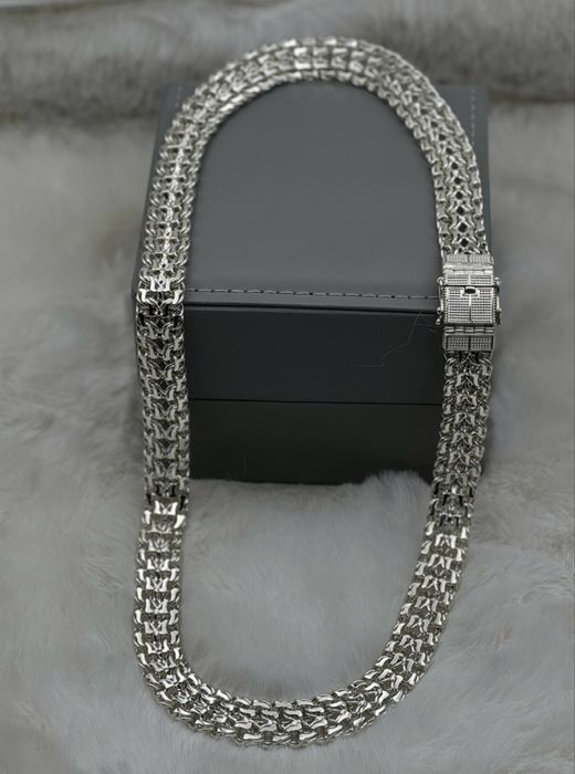 Цепочка серебряная барс