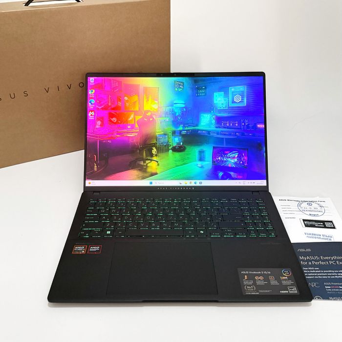 ASUS VivoBook S16 OLED/120Hz 3.2K/AI 9 365 24MB/24GB 7500 MHz/1TB/Гаранция/RGB
