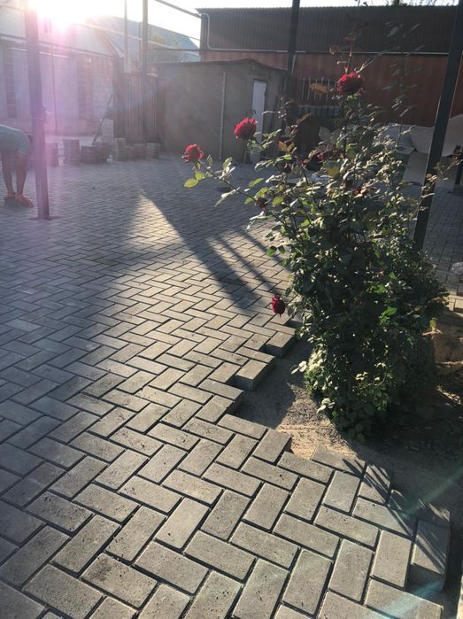 Укладка брусчатки