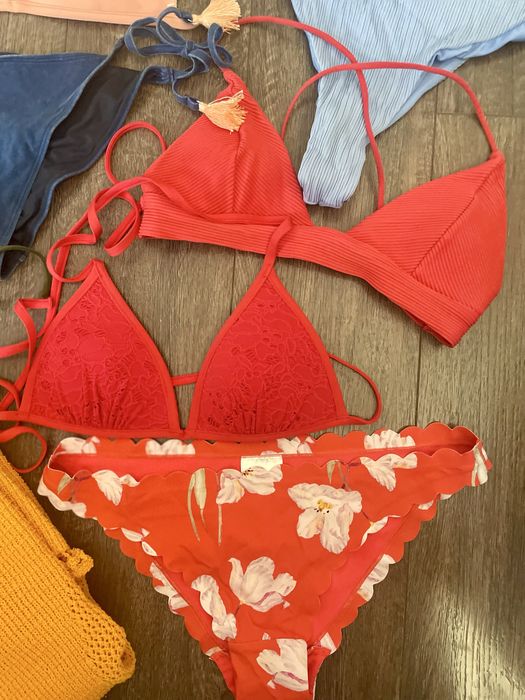 Сет бански + плетена плажна рокля