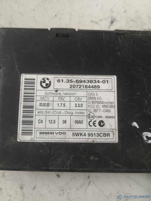 Modul Cas Bmw 3 V Coupe (E92) [ 2005 - 2013 ] Siemens 5Wk49513Cbr Oem