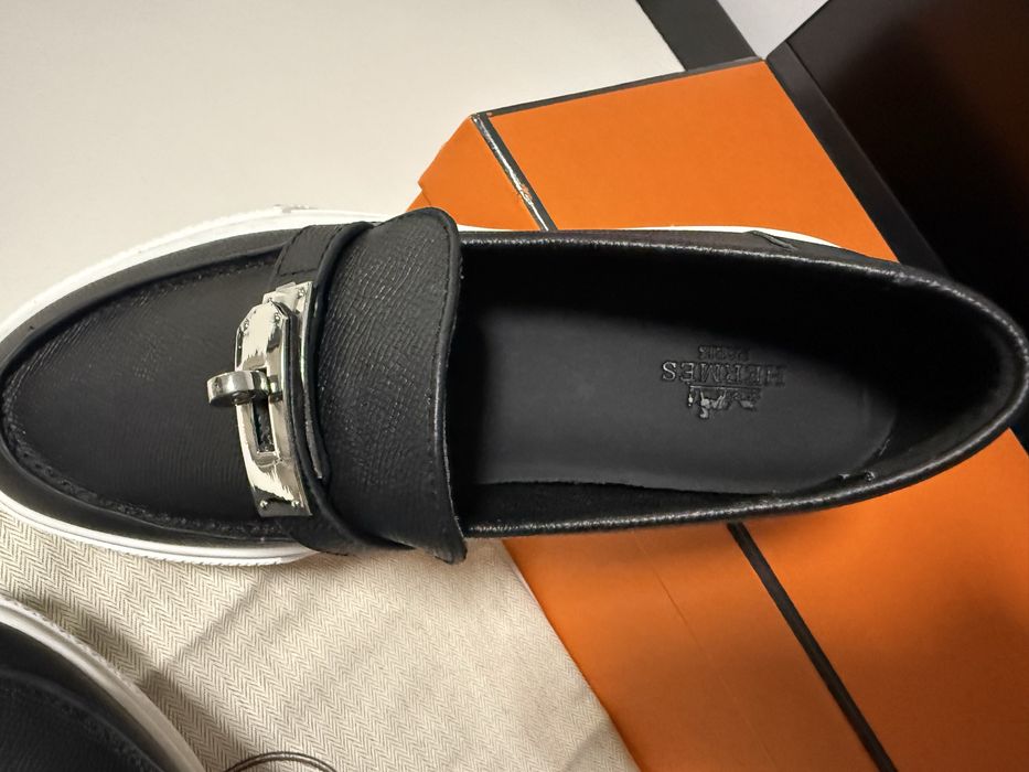 Hermes game slip-on sneakers
