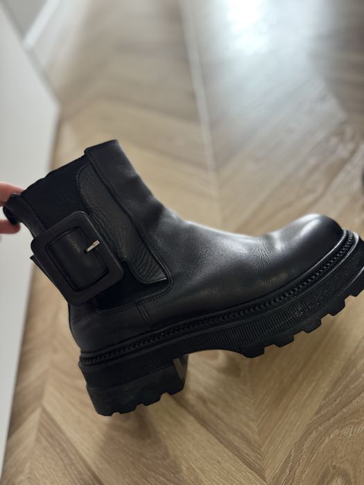 Ботинки кожаные зимние