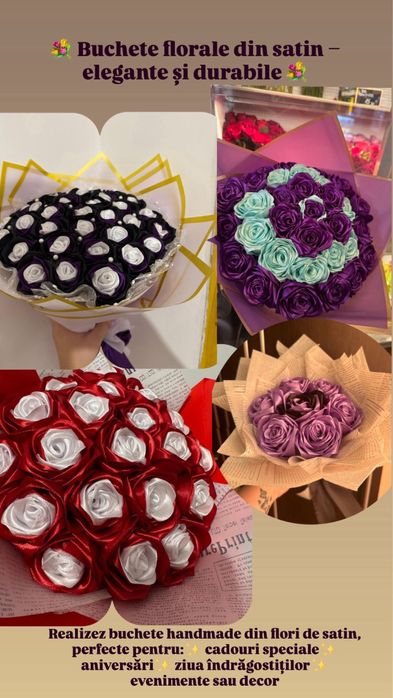 Buchete din satin