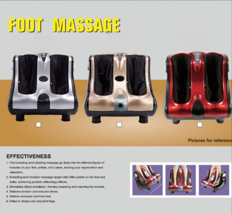 Электрический массажер для ног, роликовый массажер для снятия боли и у