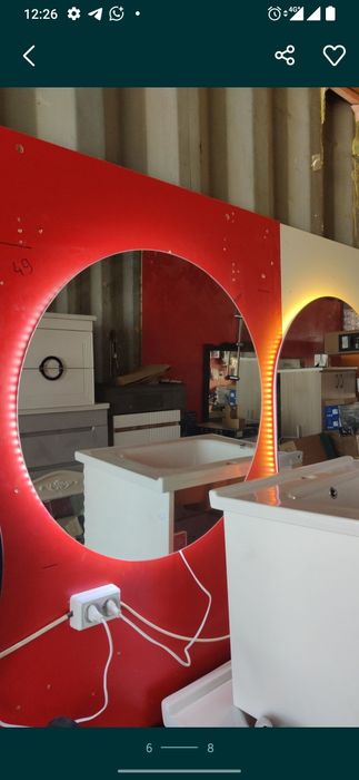 Зеркало с подсветкой зеркала айна