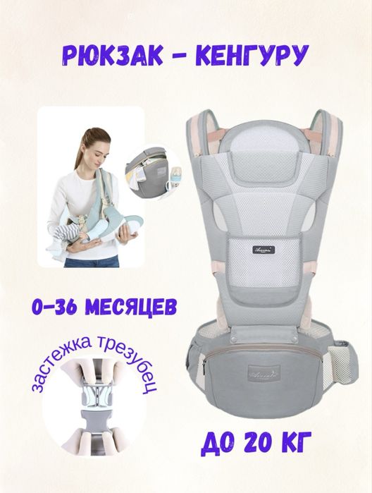 Детский экорюкзак, сумка - кенгуру