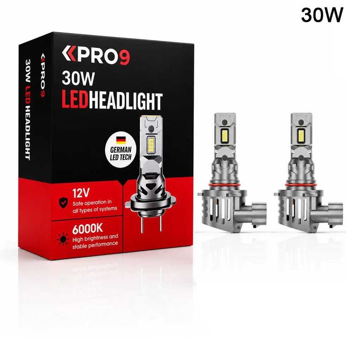 LED крушки HB4 30W 6000K mini 12V 1 ГОДИНА ГАРАНЦИЯ