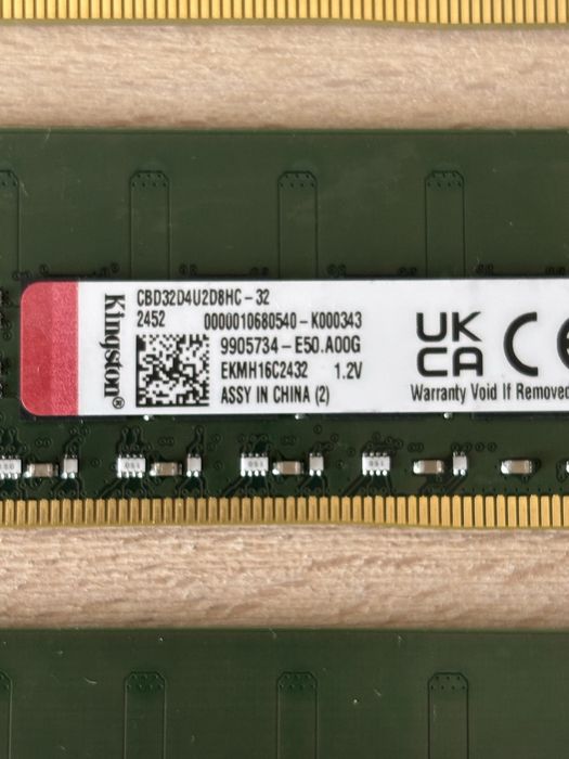 Kit 224 RAM DDR4 (8x32gb) Kingston 3200 mt/s CL22