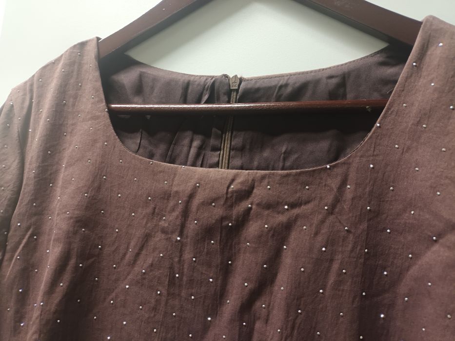 Дамска рокля с камъни XL