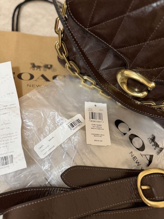 Сумка Coach Tabby chain оригинал