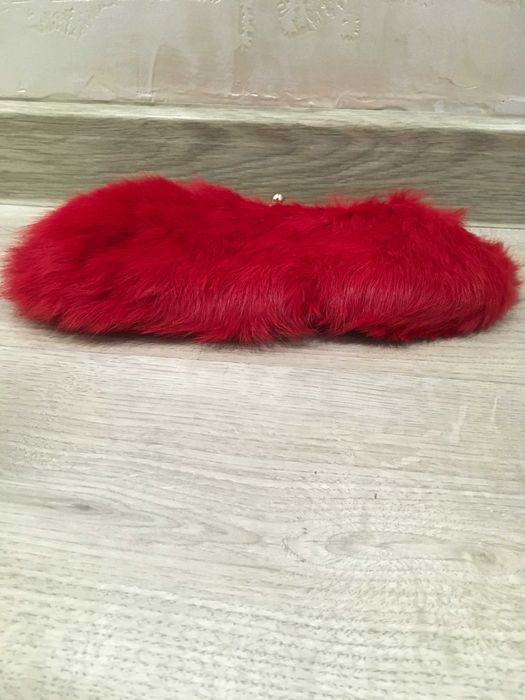 Мини чанта естествен косъм лисица