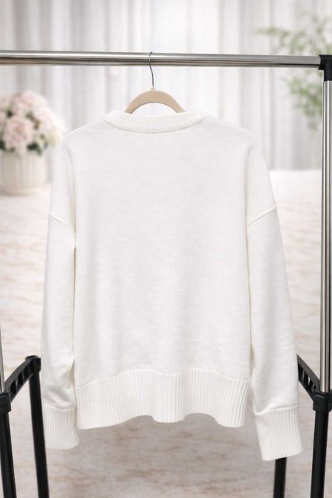 Pulover AMI – Lână & Bumbac, Mărime L (oversized), Premium