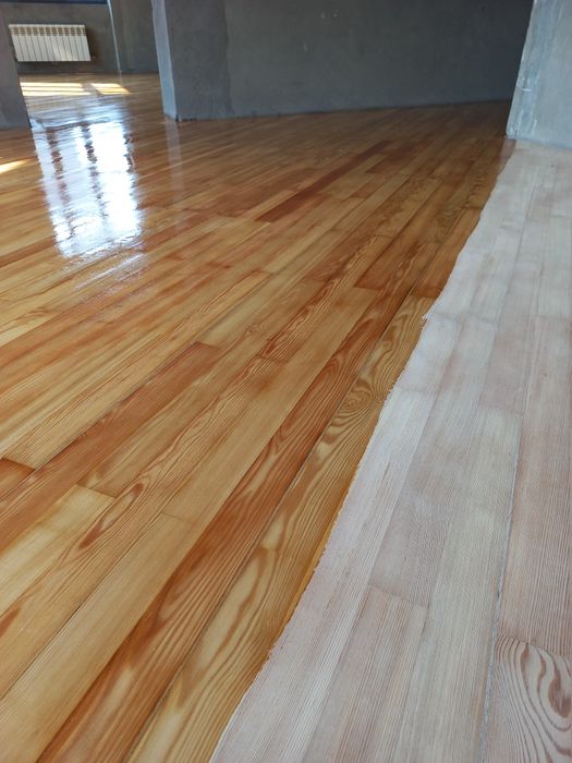 Шлифовка пол паркет